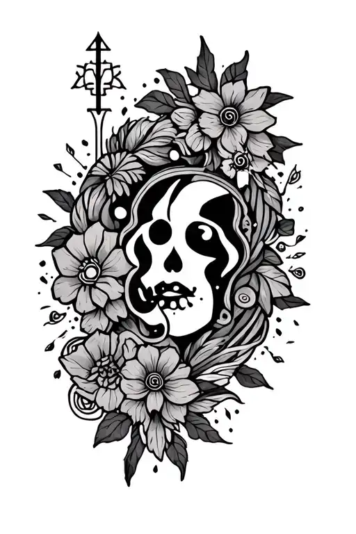 Hippy Tattoo Design Inspired Tattoo Featuring Symbols
