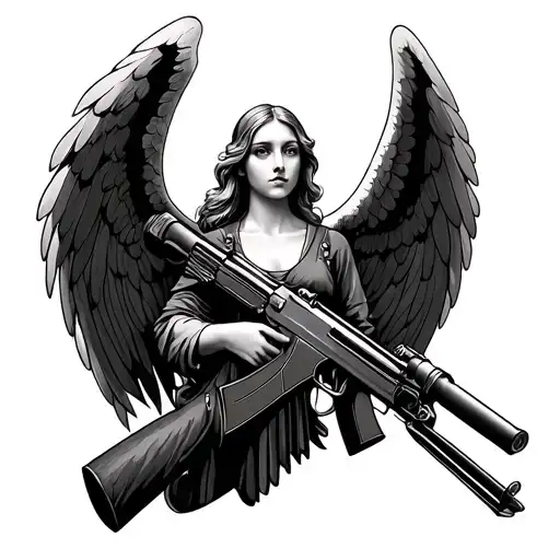 Angel And 47 Rifle