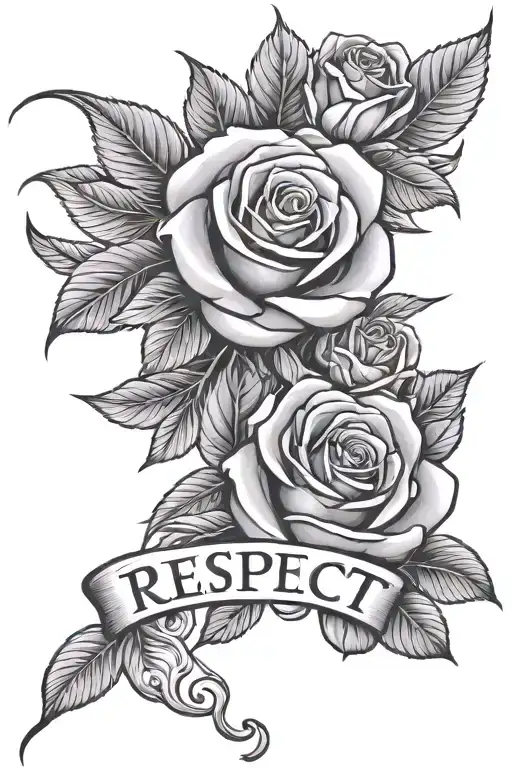 Roses And Respect Text Written