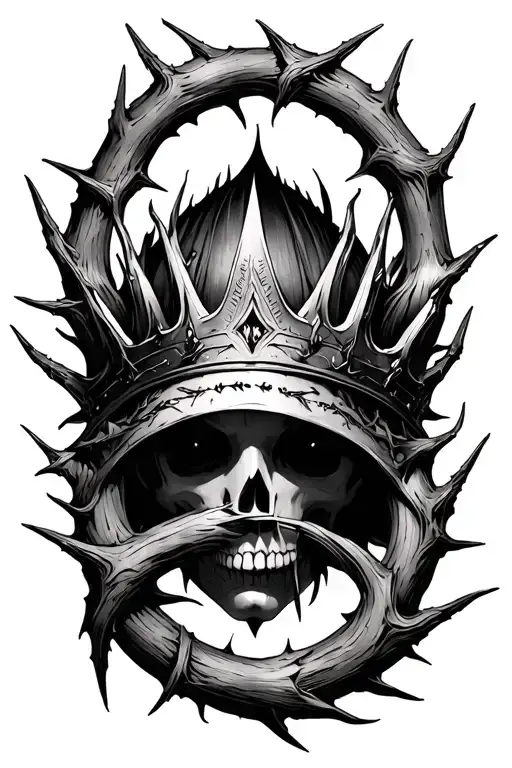 Thorn Crown Around Arm