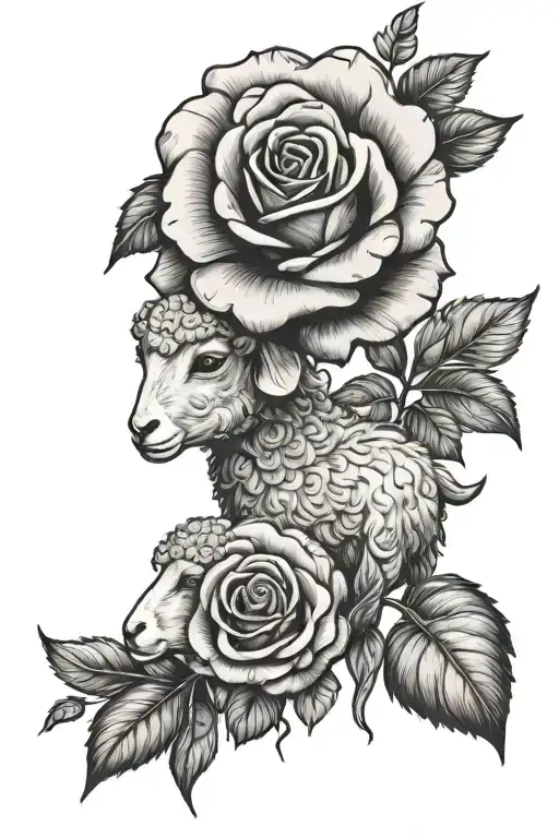 One Rose And Baby Sheep Make It Show Over Coming Depression