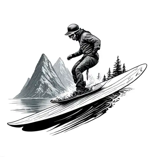 Mer Montagne Surf Snowboard Nature Inspired