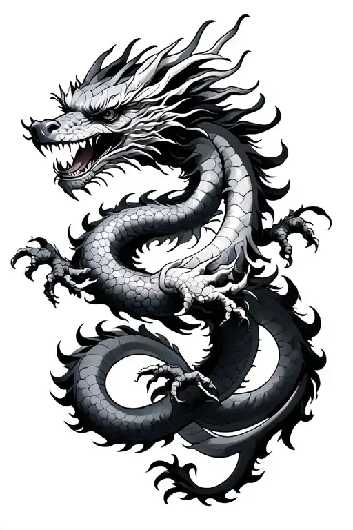 Japanese Dragon Wrapped