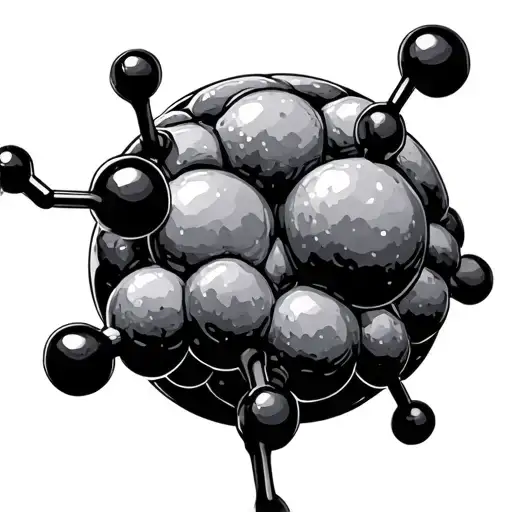 Dopamine And Serotonin Molecule Shaped Like