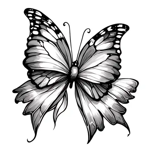 Bow With Butterfly And Dna