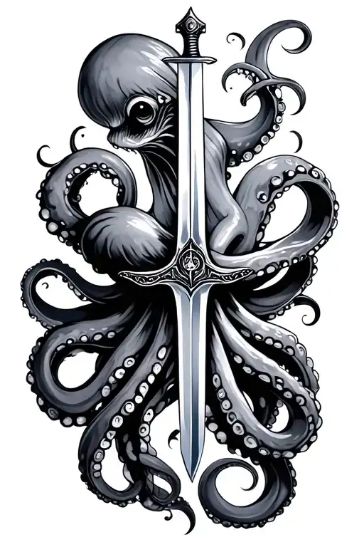 Octopus With Sword
