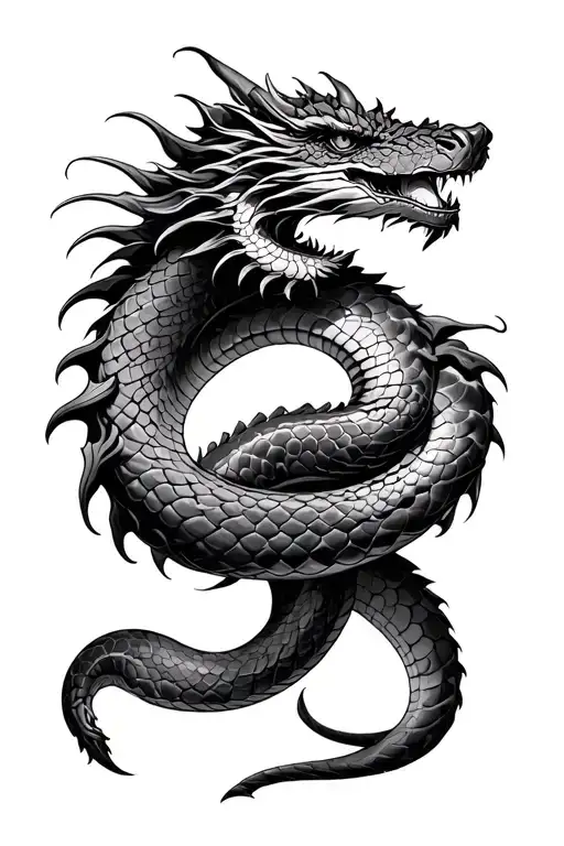 Snake And Dragon