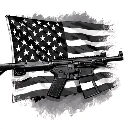 Ar15 American Flag