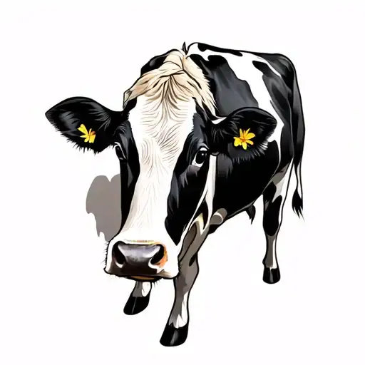 Jersey Cow With Weath