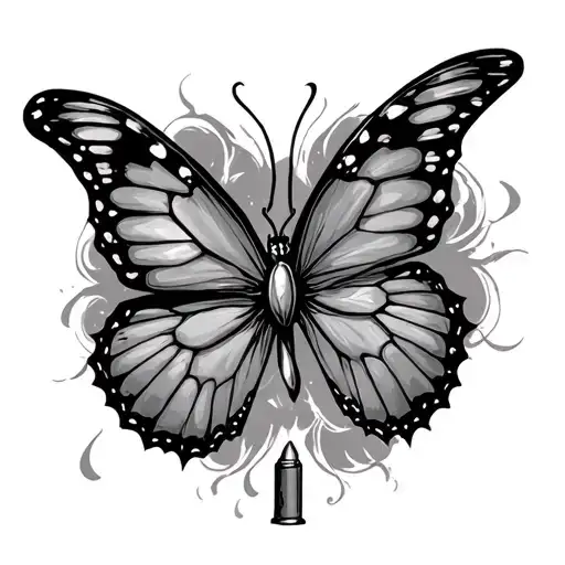 Bullet With Butterfly Wings