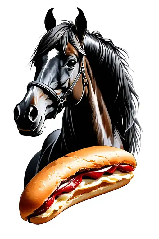 Mare Horse And An Eclair
