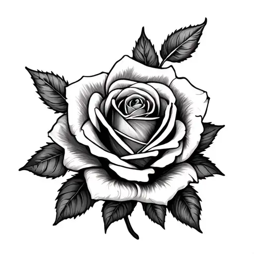 Roses Childbirth Time Tattoo Design