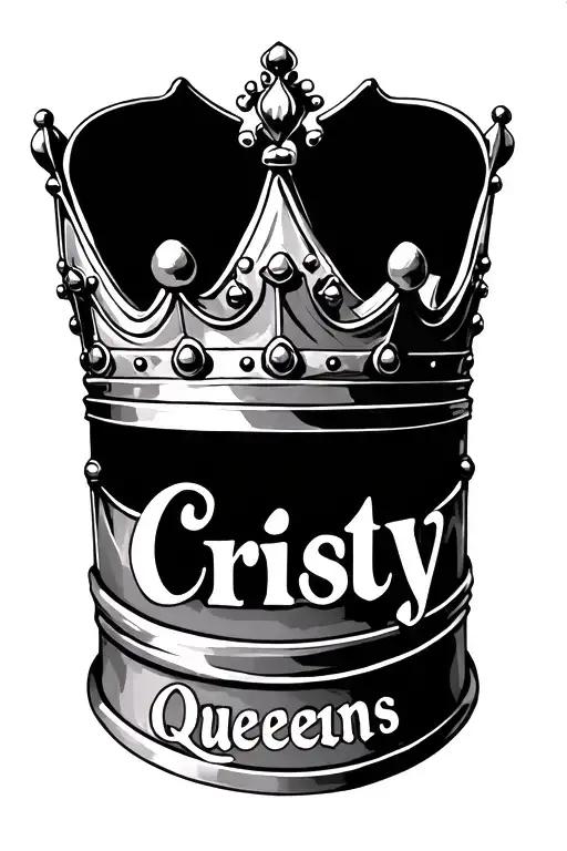 Queens Crown With The Name Cristy