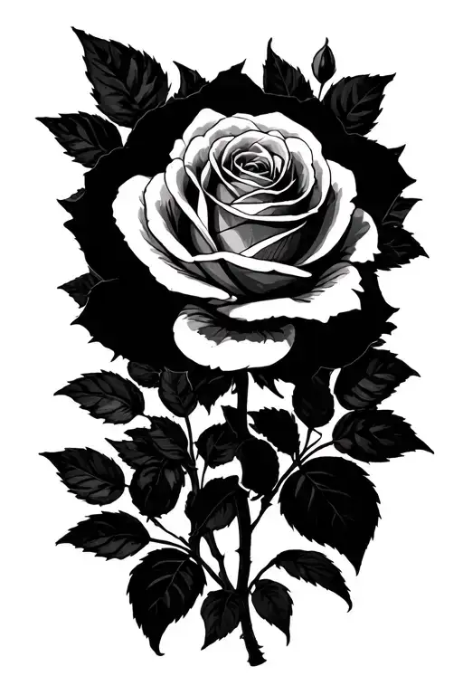 Lillie's And A Rose Growing Together