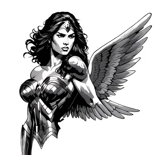 Wonder Woman W And Wings