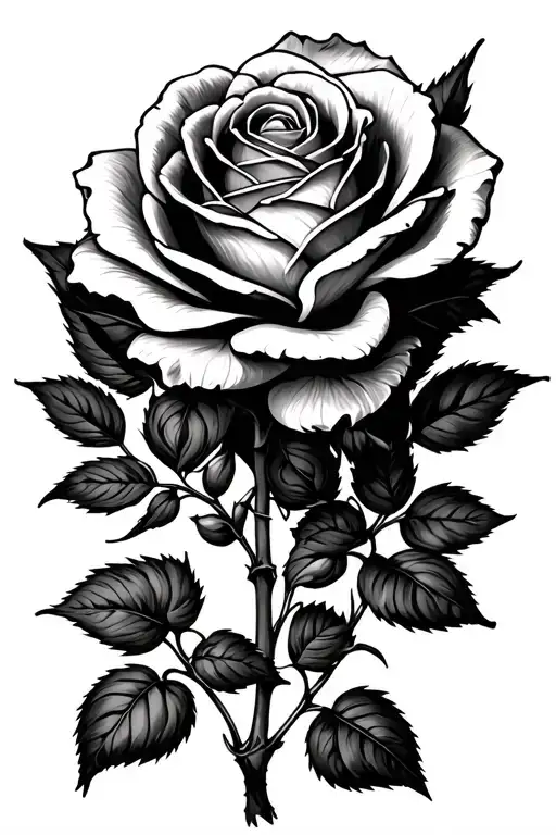 Lillie's And A Rose Growing Together Symbolizing