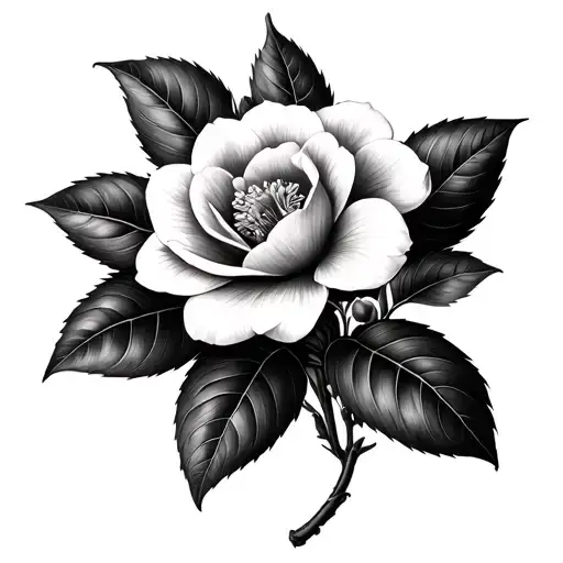 Gardenia With Leaves