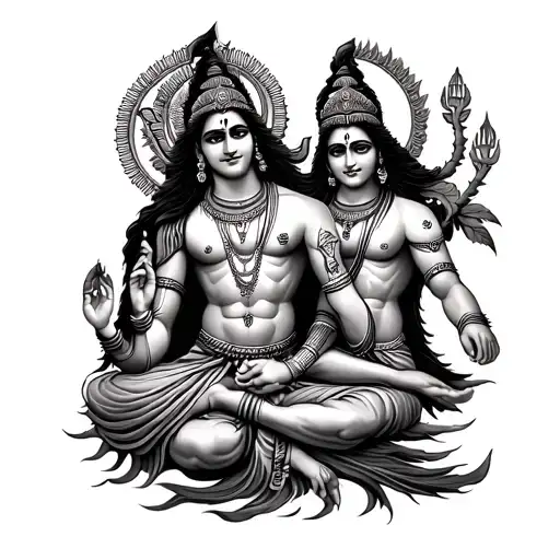 Shiv Vaayu And Vishnu
