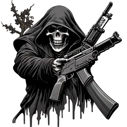 Grim Reaper With Ak-47