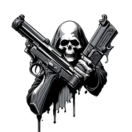 Grim Reaper With Gun