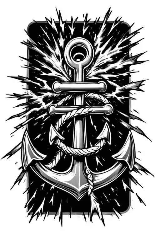 Anchor Intertwined With Sparks Flying