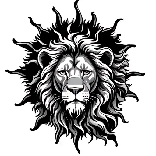 Lion And Sun
