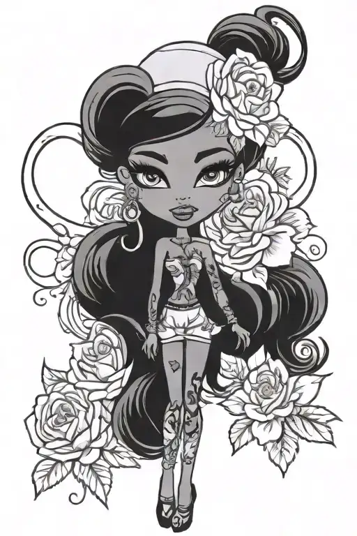 Scorpio Bratz Doll With Flowers