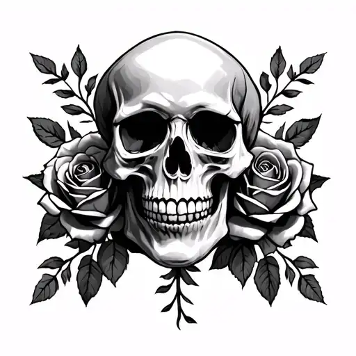 Skull And Roses