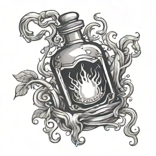Potion Bottle Overflowing