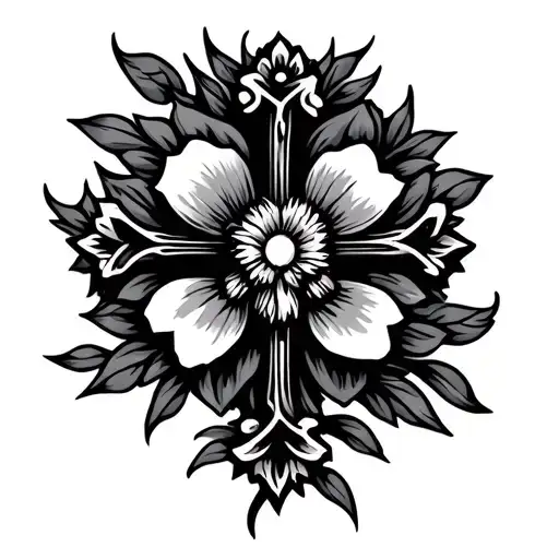 Floral Cross