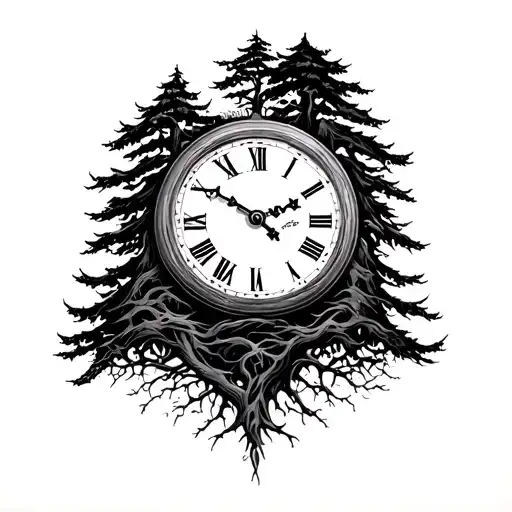Clock And Trees