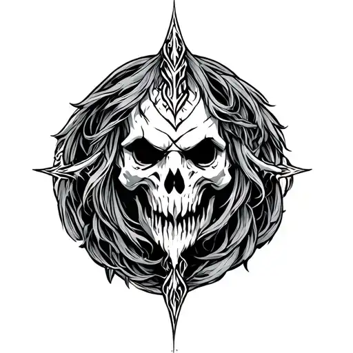 Dark Mark From Harry Potter In A Viking Style