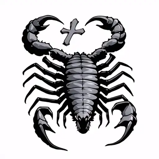 Scorpian With A Cross For A Tail