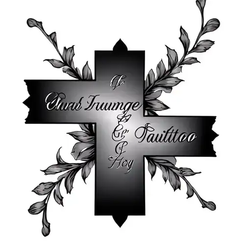 A Cross With 4 Names Subtly Incorporated
