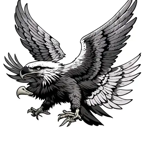 Eagle Wing With Roman Numerals