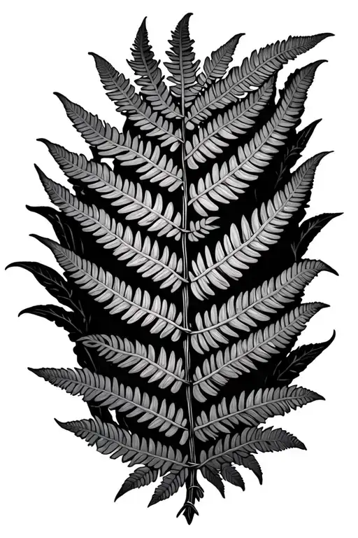 Fern And Barbed Wire Wrapped