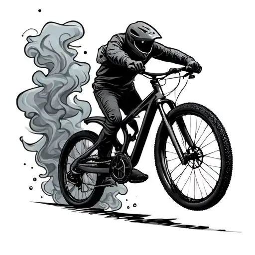 Downhillbike Nature Smoke Amnesia