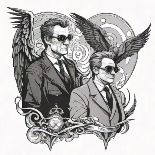 Good Omens Crowley And Azerafel