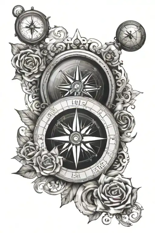 Compass Earth Fire Air