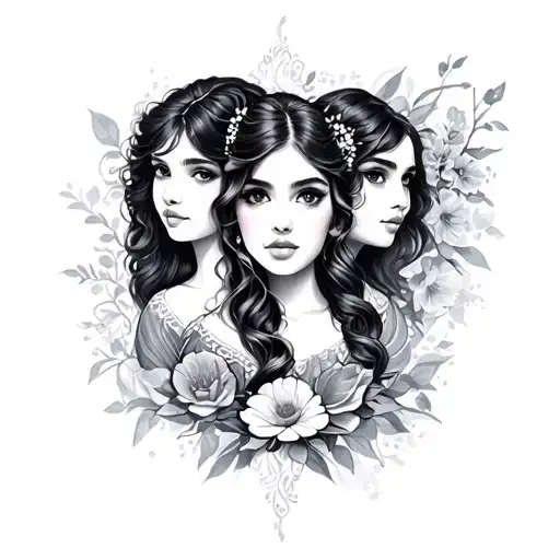 3 Sisters Tattoo Design