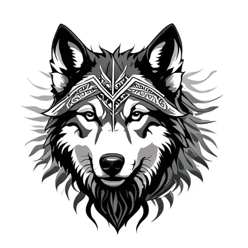 Libra Wolf Polynesian