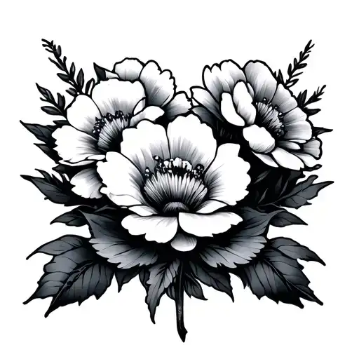 Dead Flowers Tattoo Sleeve
