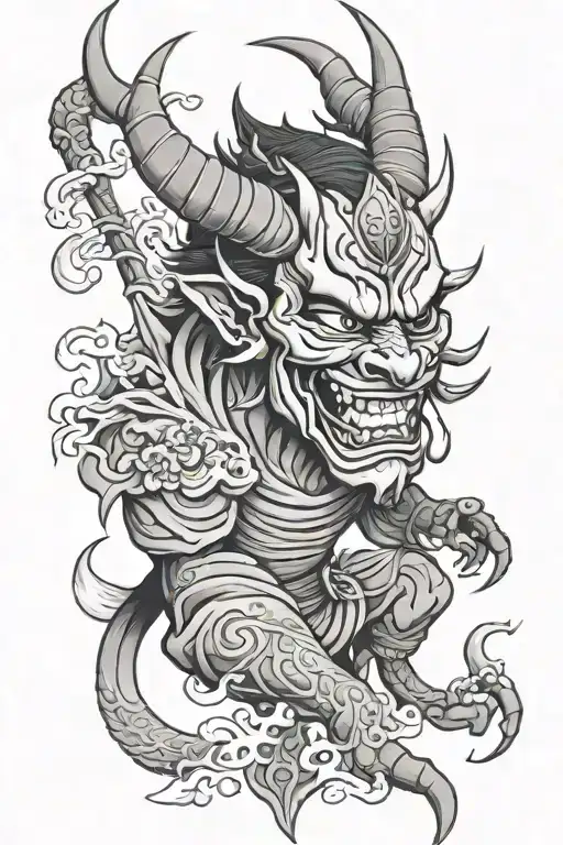 Hannya Warrior Stand