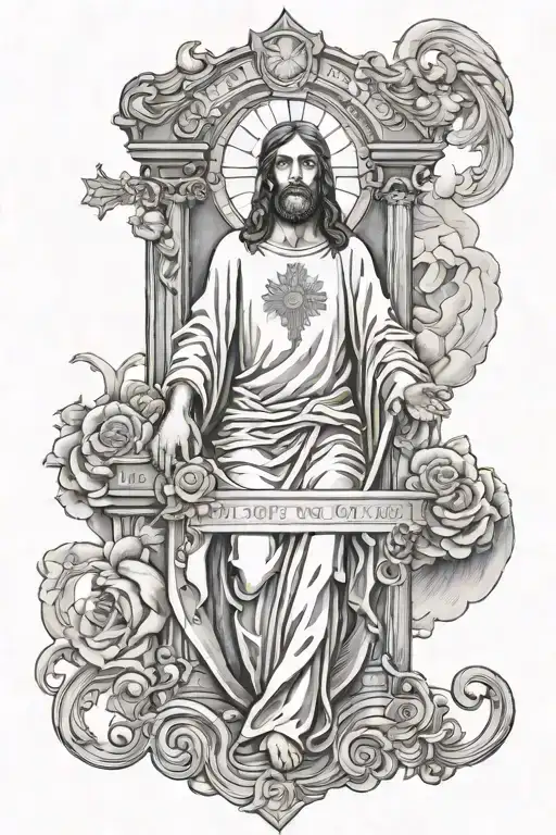 Jesus Christ Bible Verse Holy Trinity Heaven Gates