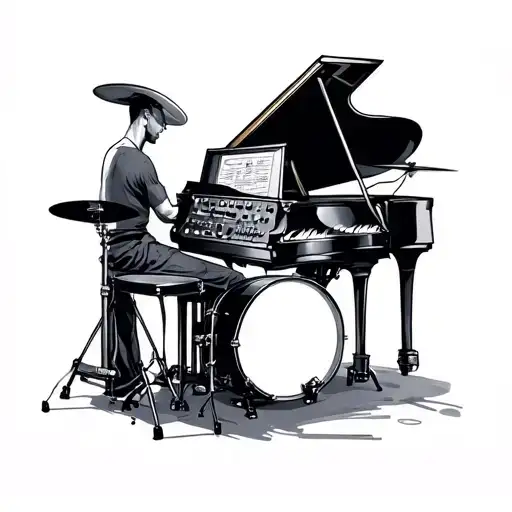 Music Producer Drums Piano