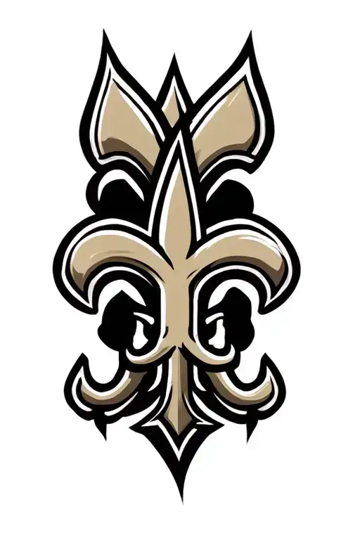 Saints Logo With Heart Behind