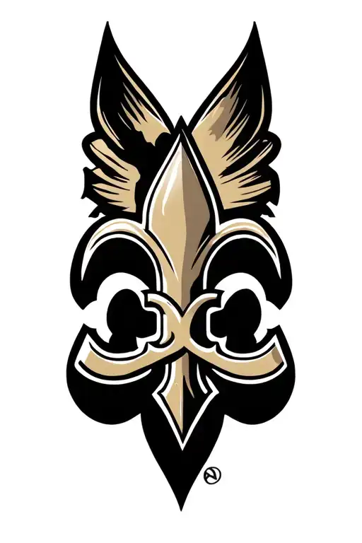 Saints Logo With Heart Behind
