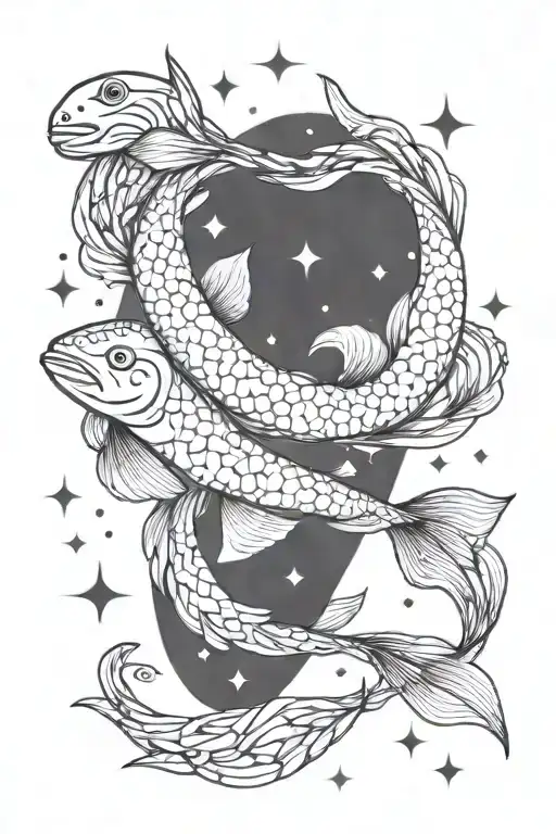 Pisces Constellation Intertwined