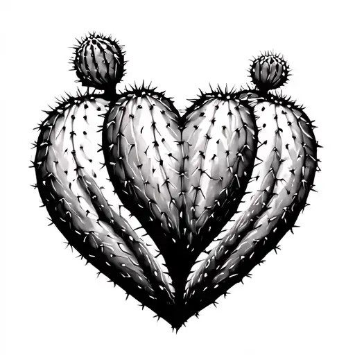 Heart Shaped Desert Cactus