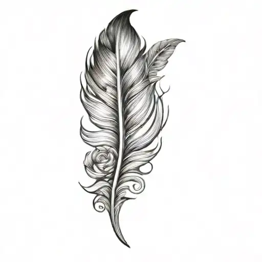 Feather Flowers Above